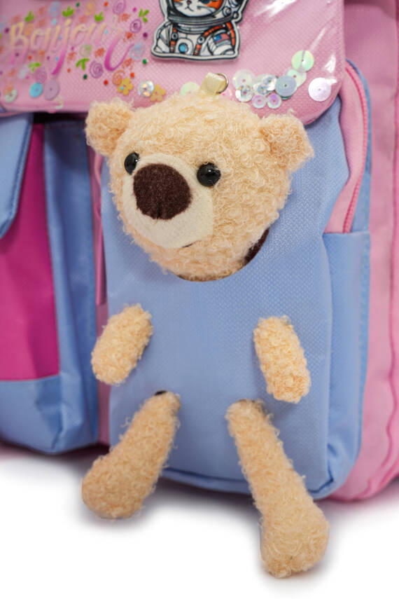 Ayıcık Detaylı Unisex Çocuk İlkokul Çanta Seti - 6