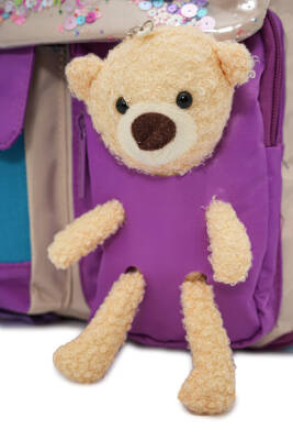 Ayıcık Detaylı Unisex Çocuk İlkokul Çanta Seti - 13