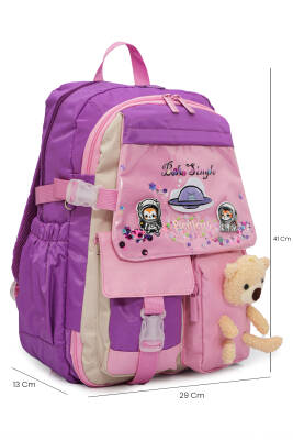 Ayıcık Detaylı Unisex Çocuk İlkokul Çanta Seti - 18