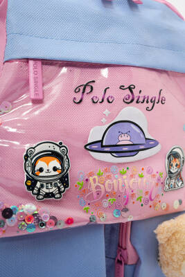 Ayıcık Detaylı Unisex Çocuk İlkokul Çanta Seti - 7