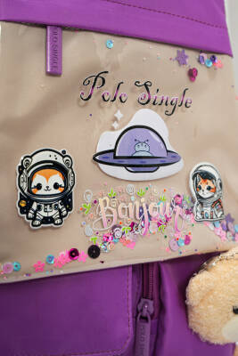 Ayıcık Detaylı Unisex Çocuk İlkokul Çanta Seti - 14