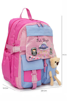 Ayıcık Detaylı Unisex Çocuk İlkokul Çanta Seti - Wia
