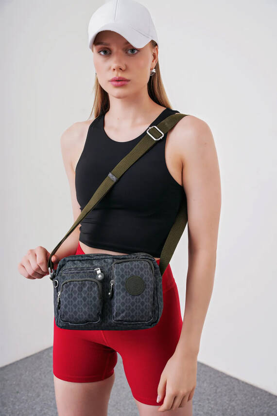 Beverly Hills Polo Club Çok Gözlü Çapraz Askılı Kadın Çanta BHPC6005 - 12