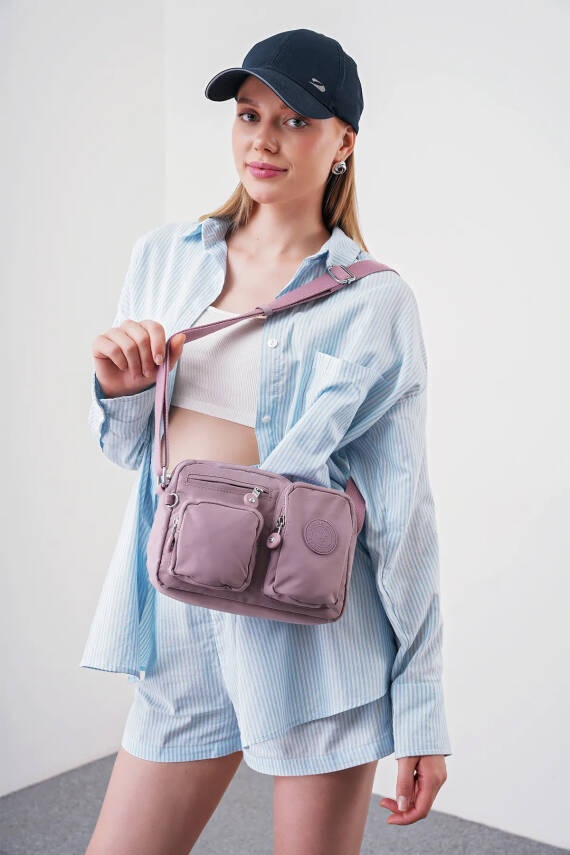 Beverly Hills Polo Club Çok Gözlü Çapraz Askılı Kadın Çanta BHPC6005 - 43