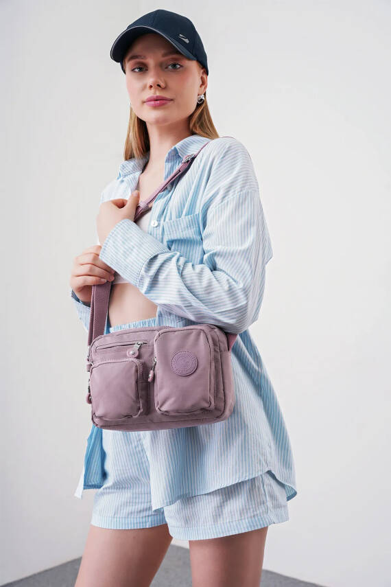 Beverly Hills Polo Club Çok Gözlü Çapraz Askılı Kadın Çanta BHPC6005 - 44