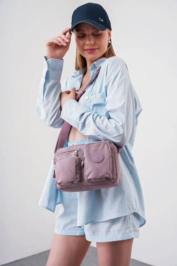 Beverly Hills Polo Club Çok Gözlü Çapraz Askılı Kadın Çanta BHPC6005 - 45