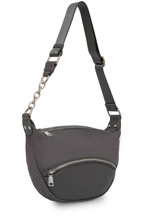 Cambirdge Polo Club Zincir Detaylı Fermuarlı Kadın Omuz Çantası MB15 - 2