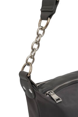 Cambirdge Polo Club Zincir Detaylı Fermuarlı Kadın Omuz Çantası MB15 - Cambridge Polo Club