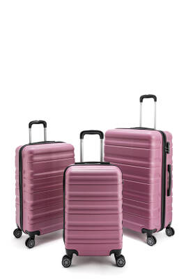 Cambridge Polo Club Abs Baklava Desenli Valiz Seti - 50