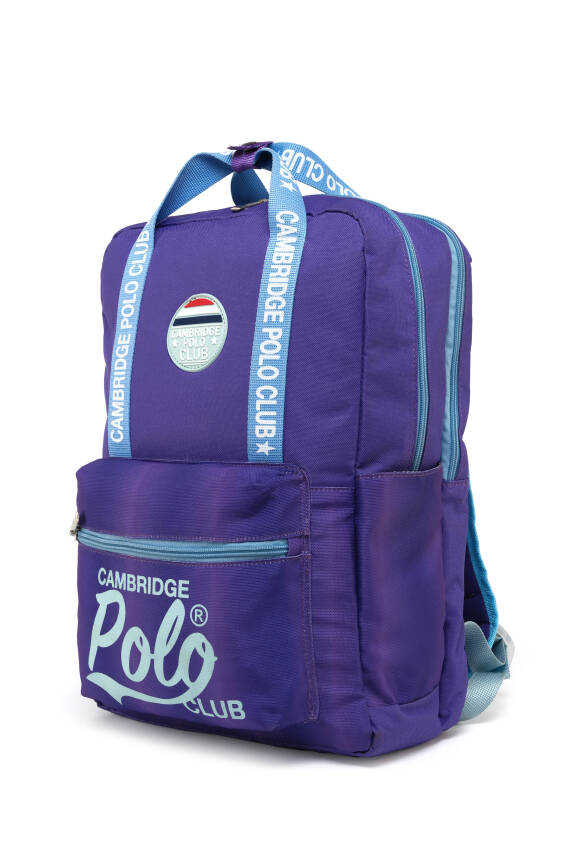 Cambridge Polo Club American Chic Çok Gözlü Unisex Çocuk İlkokul Çantası - 11
