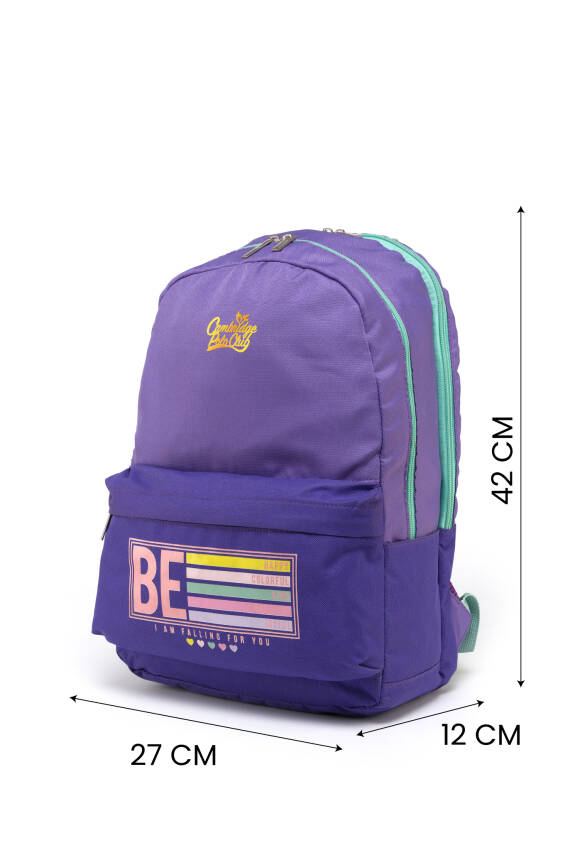 Cambridge Polo Club Be Happy Çift Ana Bölmeli Unisex Çocuk İlkokul Çanta Set - 4