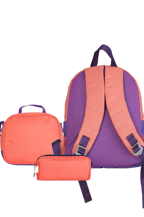 Cambridge Polo Club Be Happy Çift Ana Bölmeli Unisex Çocuk İlkokul Çanta Set - 3