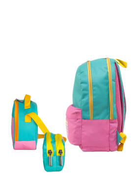 Cambridge Polo Club Be Happy Çift Ana Bölmeli Kız Çocuk İlkokul Çanta Seti - Cambridge Polo Club