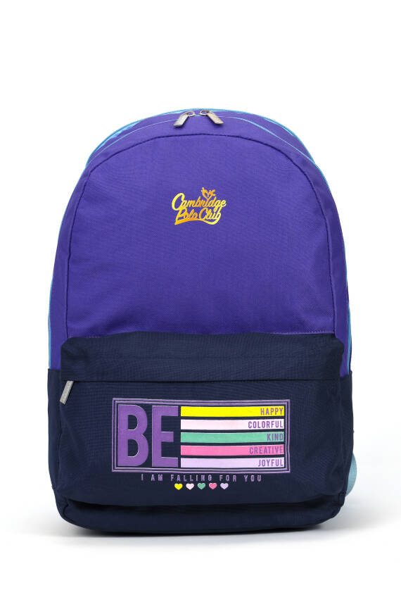 Cambridge Polo Club Be Happy Çift Ana Bölmeli Unisex Çocuk İlkokul Çantası - 1