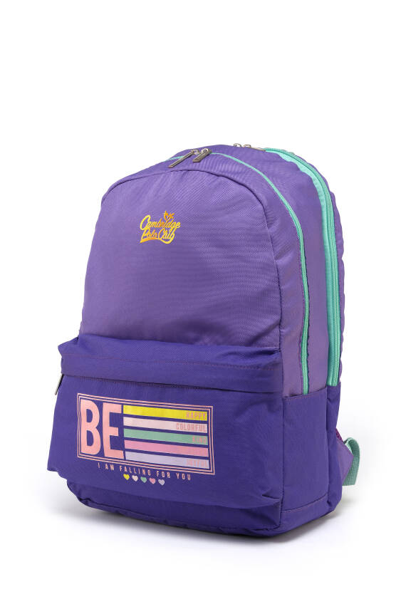 Cambridge Polo Club Be Happy Çift Ana Bölmeli Unisex Çocuk İlkokul Çantası - 21
