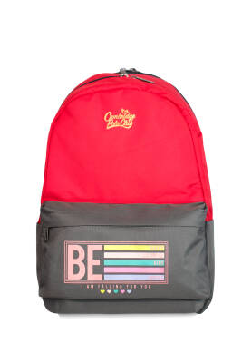 Cambridge Polo Club Be Happy Çift Ana Bölmeli Unisex Çocuk İlkokul Çantası - 24