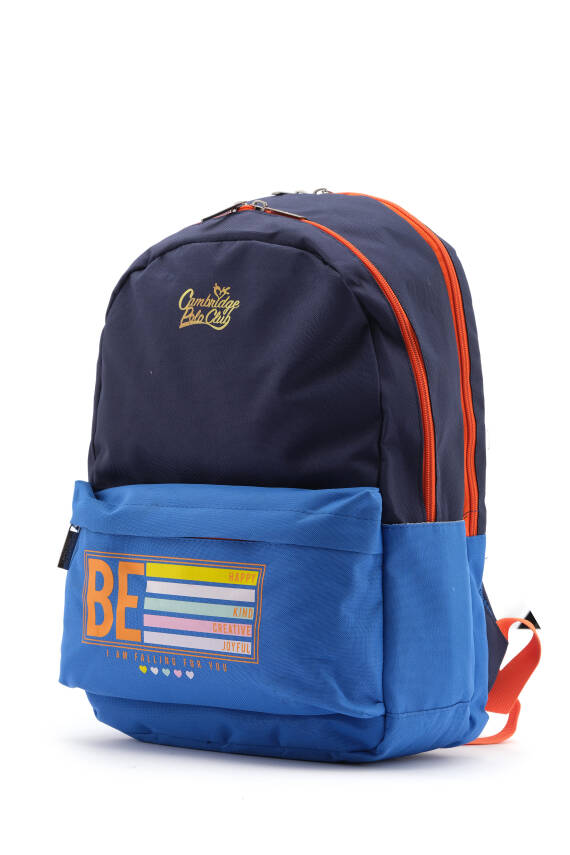 Cambridge Polo Club Be Happy Çift Ana Bölmeli Unisex Çocuk İlkokul Çantası - 19