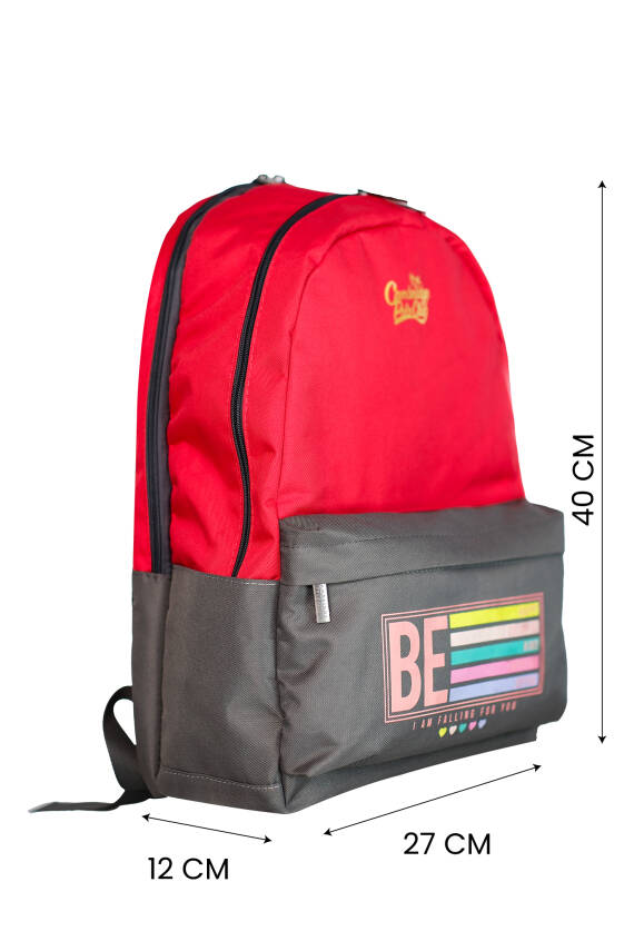 Cambridge Polo Club Be Happy Çift Ana Bölmeli Unisex Çocuk İlkokul Çantası - 30
