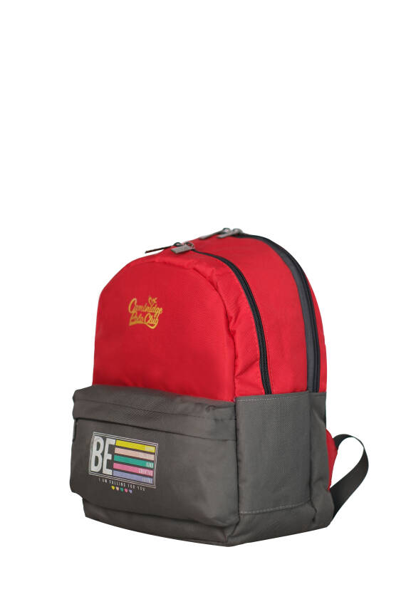 Cambridge Polo Club Be Happy Ön Cepli Unisex Çocuk Anaokulu Çantası - 23