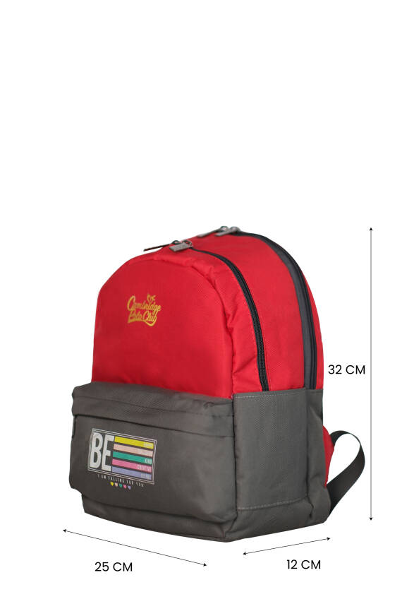 Cambridge Polo Club Be Happy Ön Cepli Unisex Çocuk Anaokulu Çantası - 26