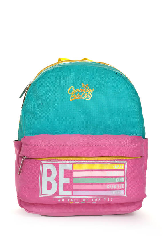 Cambridge Polo Club Be Happy Ön Cepli Unisex Çocuk Anaokulu Çantası - 36