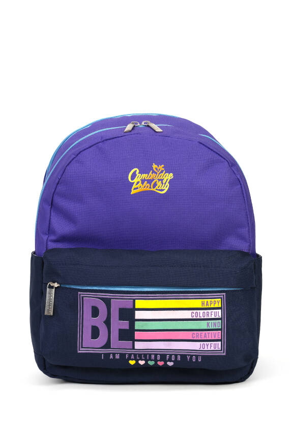 Cambridge Polo Club Be Happy Ön Cepli Unisex Çocuk Anaokulu Çantası - 6