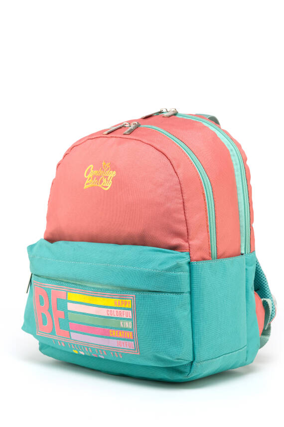 Cambridge Polo Club Be Happy Ön Cepli Unisex Çocuk Anaokulu Çantası - 16