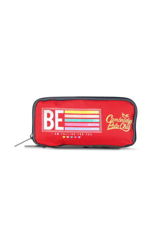 Cambridge Polo Club Be Happy Tek Bölmeli Unisex Çocuk Kalem Kutusu - 42