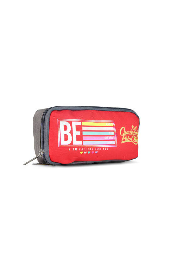 Cambridge Polo Club Be Happy Tek Bölmeli Unisex Çocuk Kalem Kutusu - 43