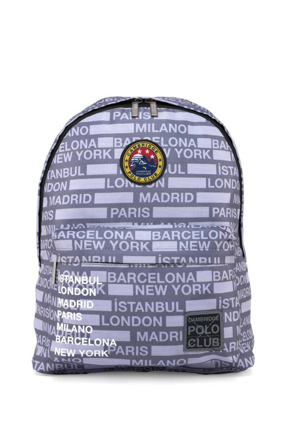 Cambridge Polo Club Cities II Ön Cepli Unisex Sırt Çantası - 48