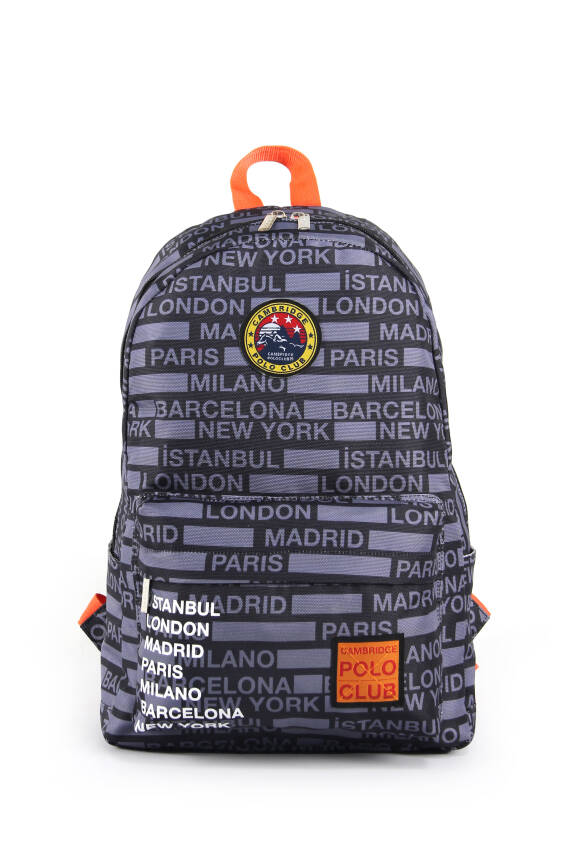 Cambridge Polo Club Cities Ön Bölmeli Unisex Sırt Çantası - 12