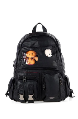 Cambridge Polo Club Çok Gözlü Deri Görünümlü Ayıcıklı Günlük Sırt Çantası 17449 - 1