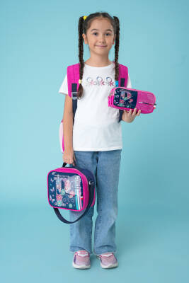 Cambridge Polo Club Düşler Bahçesi 3'lü Kız Çocuk İlkokul Çanta Seti - Cambridge Polo Club