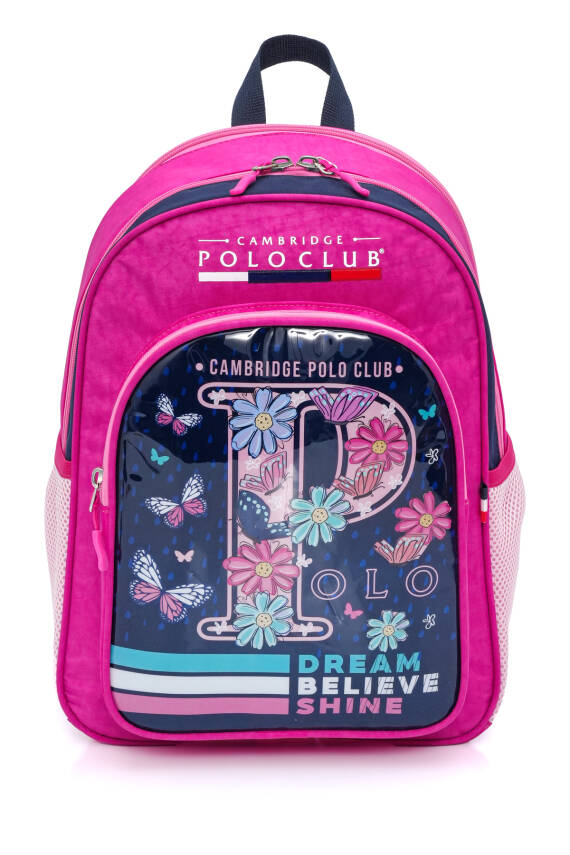 Cambridge Polo Club Düşler Bahçesi 3'lü Kız Çocuk İlkokul Çanta Seti - 5