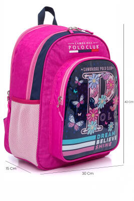 Cambridge Polo Club Düşler Bahçesi 3'lü Kız Çocuk İlkokul Çanta Seti - 6