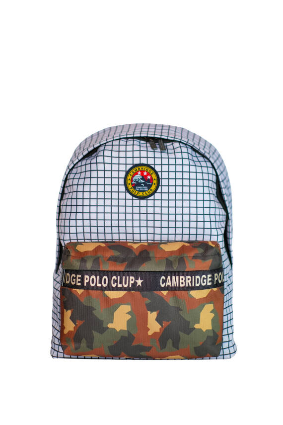 Cambridge Polo Club Kamuflaj İki Bölmelli Unisex Sırt Çantası - 12