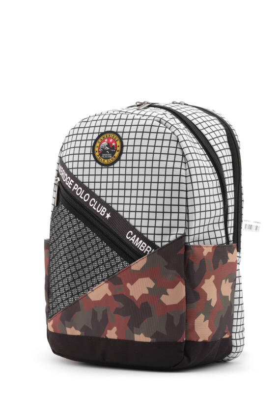 Cambridge Polo Club Kamuflaj Laptop Bölemli Unisex Sırt Çantası - 3
