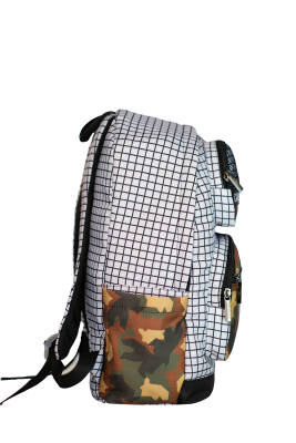 Cambridge Polo Club Kamuflaj Üç Ön Cepli Sırt Çantası - Cambridge Polo Club