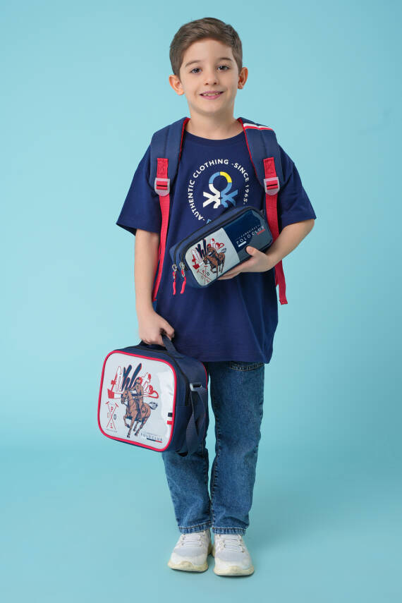 Cambridge Polo Club Lacivert Riders 3'lü Erkek İlkokul Çanta Seti - 2