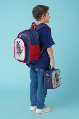 Cambridge Polo Club Lacivert Riders 3'lü Erkek İlkokul Çanta Seti - Cambridge Polo Club