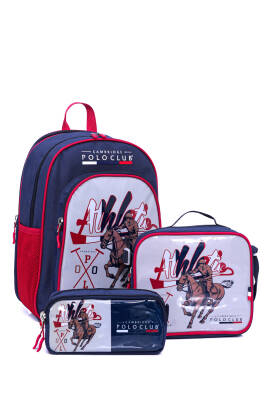 Cambridge Polo Club Lacivert Riders 3'lü Erkek İlkokul Çanta Seti - Cambridge Polo Club
