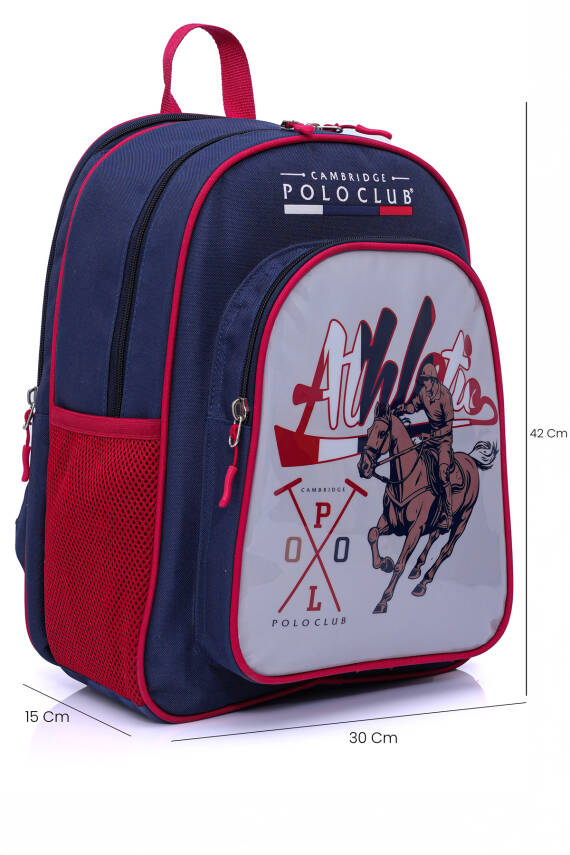 Cambridge Polo Club Lacivert Riders 3'lü Erkek İlkokul Çanta Seti - 6