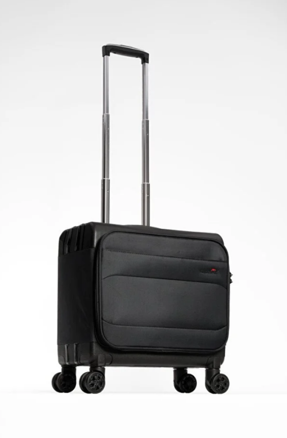 Cambridge Polo Club Laptop Korumalı TSA Kilitli 8 Tekerlek Kumaş Pilot Valizi Albatros - 2