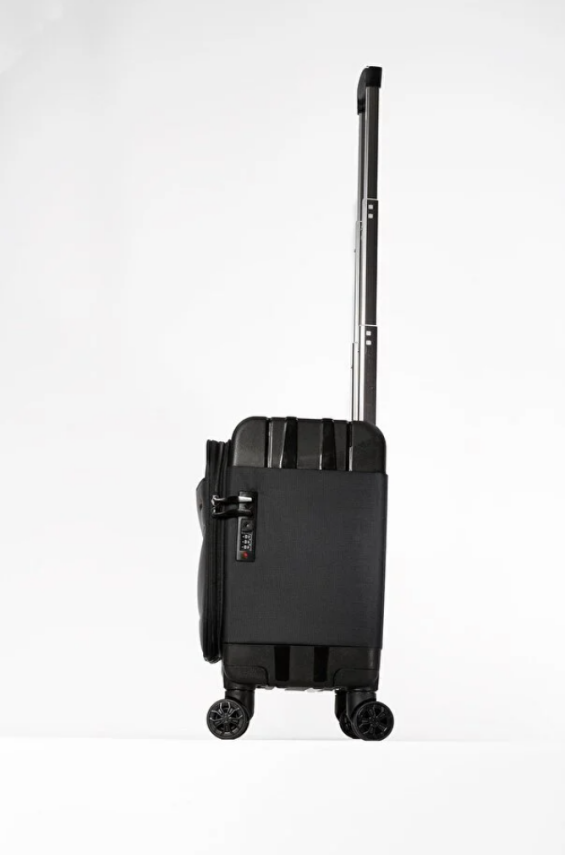 Cambridge Polo Club Laptop Korumalı TSA Kilitli 8 Tekerlek Kumaş Pilot Valizi Albatros - 3