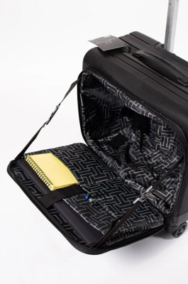 Cambridge Polo Club Laptop Korumalı TSA Kilitli 8 Tekerlek Kumaş Pilot Valizi Albatros - 6