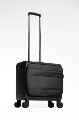 Cambridge Polo Club Laptop Korumalı TSA Kilitli 8 Tekerlek Kumaş Pilot Valizi Albatros - 2