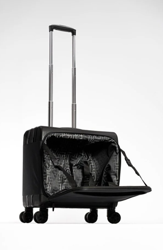 Cambridge Polo Club Laptop Korumalı TSA Kilitli 8 Tekerlek Kumaş Pilot Valizi Albatros - 5