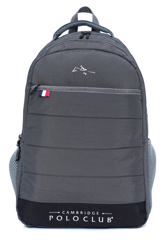 Cambridge Polo Club Minimalist Tasarım Unisex Çok Gözlü Sırt Çantası - 5