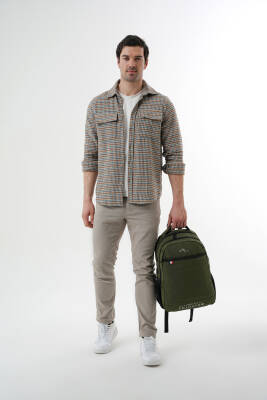 Cambridge Polo Club Minimalist Tasarım Unisex Çok Gözlü Sırt Çantası - 11