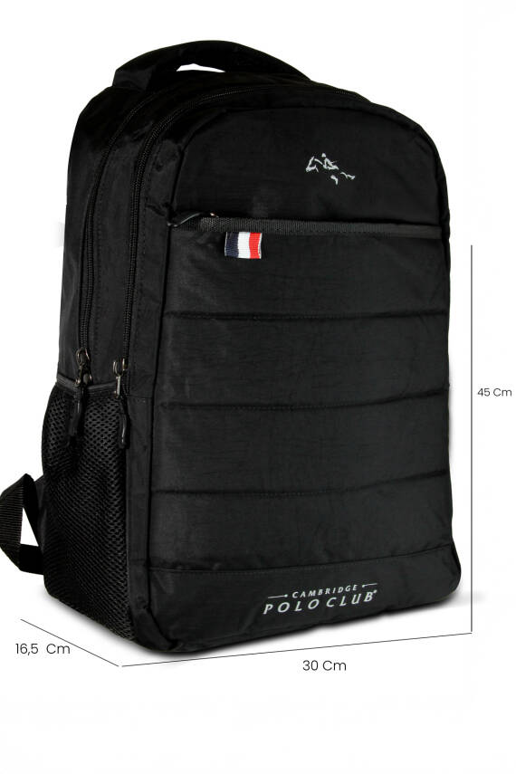 Cambridge Polo Club Minimalist Tasarım Unisex Çok Gözlü Sırt Çantası - 28
